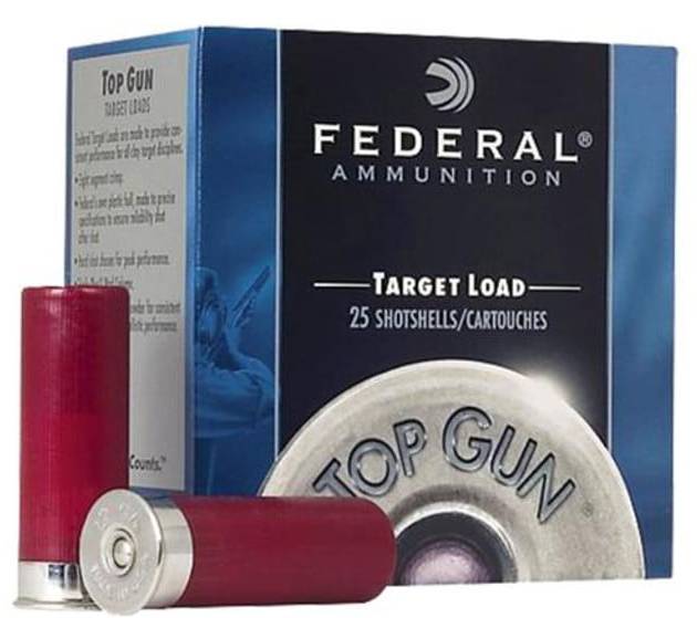 Federal Top Gun Target 12 Ga, 2.75", 1-1/8oz, 7.5 Shot, 25rd Box