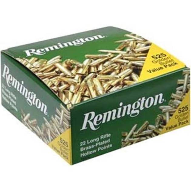 Remington 21250 .22 Long Rifle 36 GR Hollow Point 525 Rounds   Golden Series Bullets