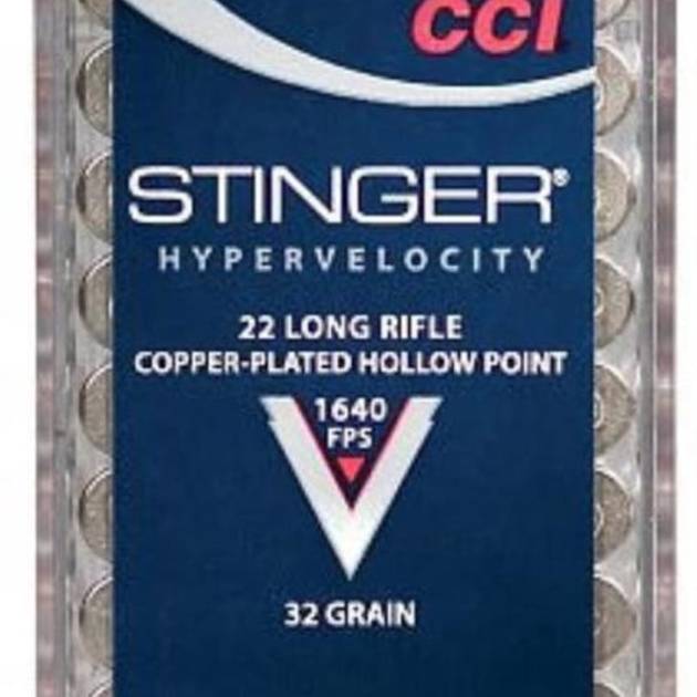 CCI Varmint Stinger 22LR 32gr, Hollow Point, 50rd Box