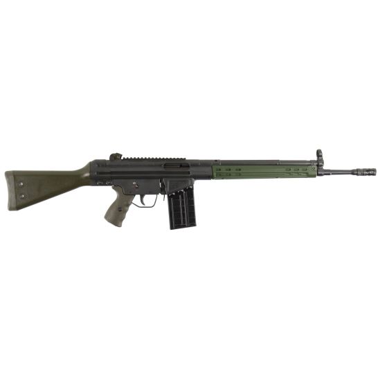 PTR Industries GI-100002 7.62x51mm 20 Round Semi Auto Roller Delayed Blowback Rifle with Scope Mount, Fixed