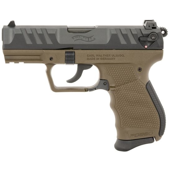 Walther Arms PD380 .380 ACP 3.70" Pistol 9rds, Military Green - Durable and Compact - Image 2
