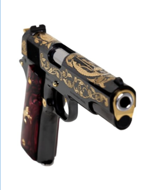 Colt 1911 Saint Series Santa Muerte 5" 38 Super Auto +P Engraved 9rd Pistol - Image 8