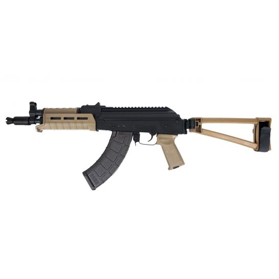 PSA AK-P GF3 MOE Triangle Side Folding Pistol, FDE