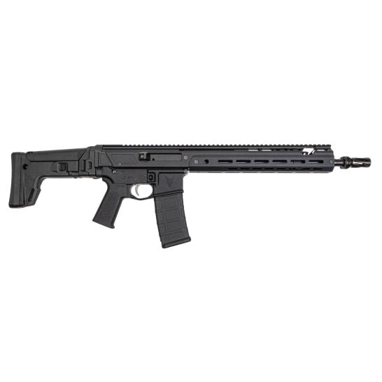 PSA 14.5" JAKL Rifle Length 5.56 1:7 Nitride HUXWRX Flash Hider MOE SL EPT F5 Stock Rifle, Black