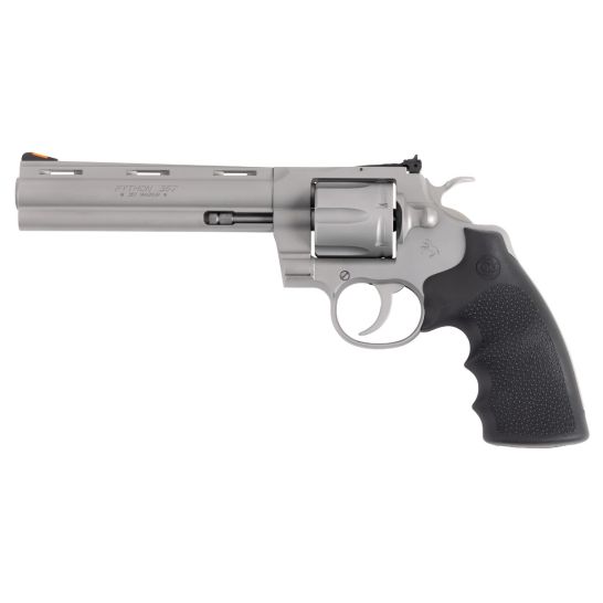 Colt Python 6" 6rd .357 Magnum Revolver, Stainless w/ Hogue Grip - PYTHON-SM6RTS - Image 2