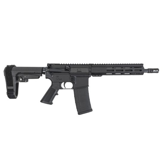 PSA 10.5" Carbine-Length 5.56 NATO 1/7 Nitride 9" Lightweight Hex MLOK Classic SBA3 Pistol
