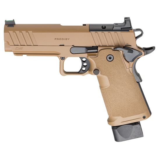 Springfield 1911 DS Prodigy AOS 9mm 4.25" 20rds Pistol, Coyote Brown - Image 2