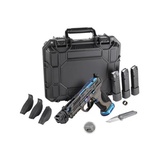 Smith & Wesson M&P9 M2.0 Metal HD Spec Series OR 9mm 4.875" 23rd Pistol, Gray/Blue PVD