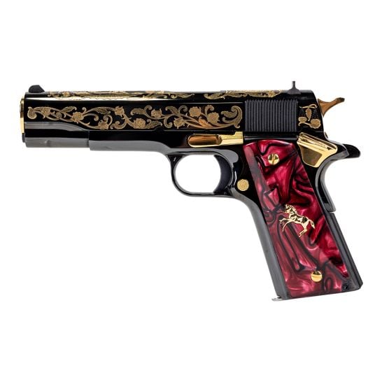 Colt 1911 Saint Series Santa Muerte 5" 38 Super Auto +P Engraved 9rd Pistol - Image 2