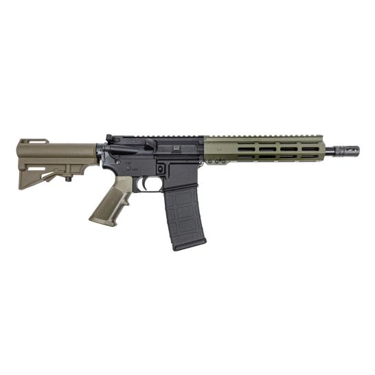 PSA 10.5" Pistol-Length 300AAC Blackout 1/8 Nitride 9" Lightweight Hex M-Lok Classic HAR-15 Pistol, ODG
