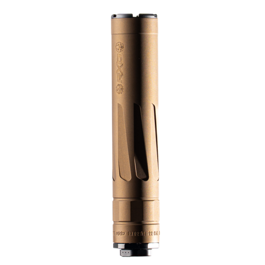 Dead Air RXD22Ti .22LR Suppressor, Burnt Bronze - RXD22TiBB