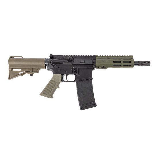 PSA 7.5" 300 Blackout Nitride 6" Lightweight Hex M-Lok Classic Stealth HAR-15 Pistol, ODG