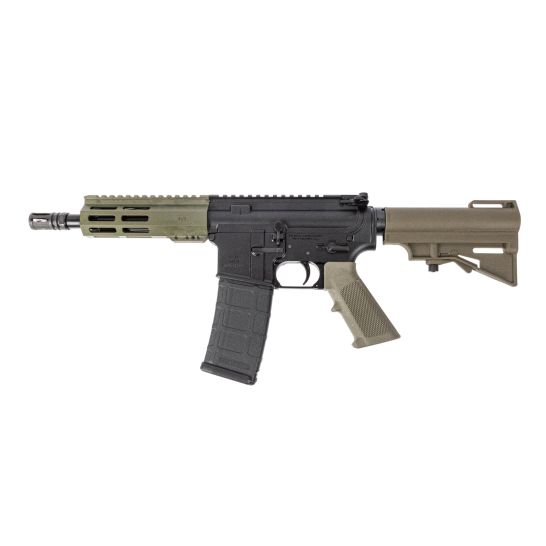 PSA 7.5" 300 Blackout Nitride 6" Lightweight Hex M-Lok Classic Stealth HAR-15 Pistol, ODG - Image 2