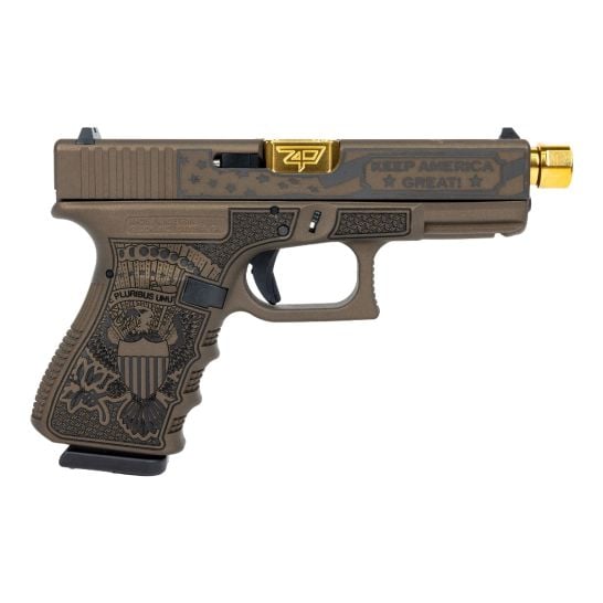 Glock 19 Trump Threaded Barrel 9mm Pistol, Burnt Bronze