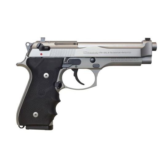 Beretta 92FS Brigadier INOX 9mm 4.9" 15rd Pistol, Stainless Steel