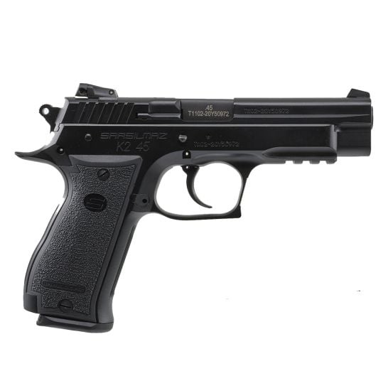 SAR USA K2 .45 ACP 4.7" 13rd Steel Framed Pistol, Black