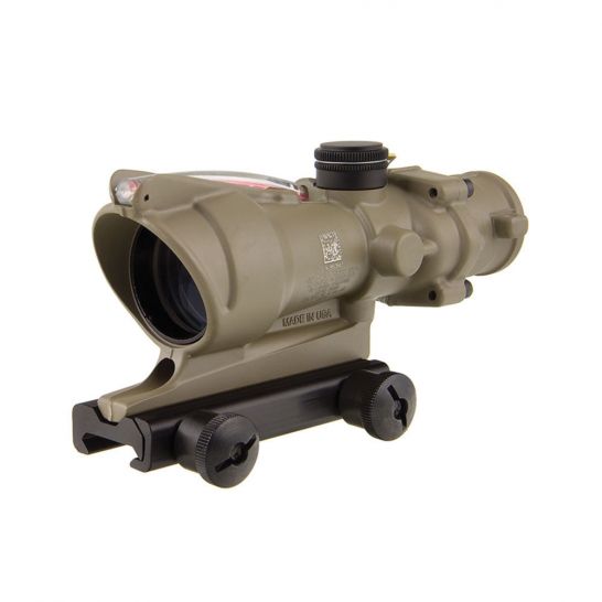 Trijicon ACOG 4x32mm Dual Illuminated Red 5.56/.223 BDC Chevron Rifle Scope, Flat Dark Earth - Image 2