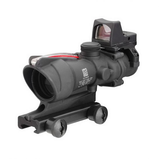 Trijicon ACOG 4x32mm Dual Illuminated Chevron .223 BDC Ballistic Red Rifle Scope w/ RMR - Image 3