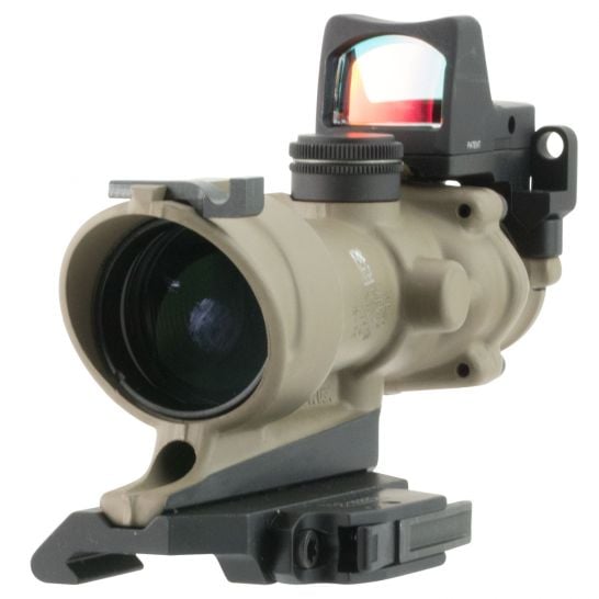 Trijicon ACOG 4x32mm Illuminated Amber .223 BDC Crosshair Rifle Scope w/ RMR - Image 2