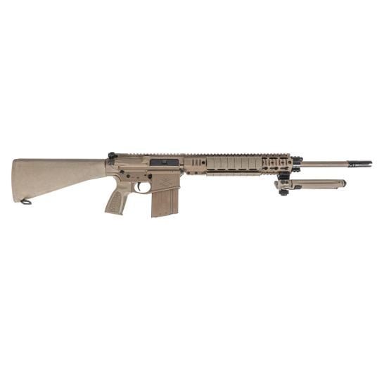 AR-10 Rifle Forged 20" .308 w/ 12.5" Quad Rail, A1 Stock, Magpul Bi-Pod, 3 Mags, & Sabre Bag, FDE - Image 3