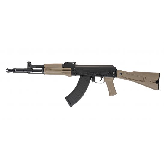 PSA AK-104 Side Folding Rifle w/Pinned and Welded Spiked Extended Booster, FDE