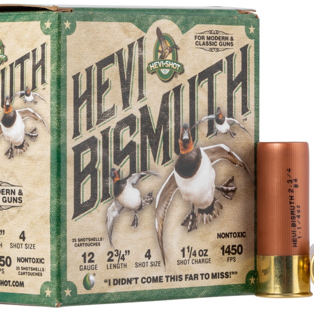 Hevishot Hevi-Bismuth Waterfowl 12 Ga, 2.75", 1 1/4oz, 4 Shot, 25rd Box