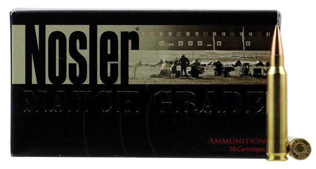 Nosler Match Grade RDF 223 Rem/5.56mm, 70gr, Hollow Point Boat Tail (HPBT), 20rd Box