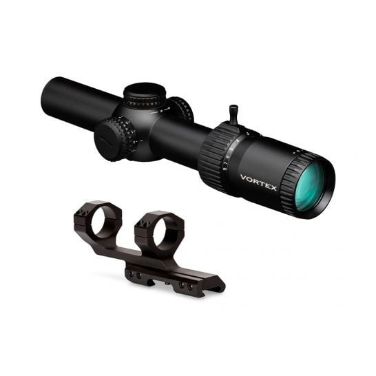 Vortex Strike Eagle 1-8x24 Gen 2 Riflescope w/ AR-BDC3 Reticle & Vortex Sport Cantilever 30mm Ring Mount 2" Offset