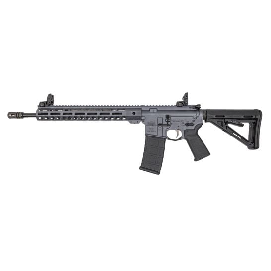 PSA Custom 16" Mid-Length Pencil 5.56 NATO 1/7 Nitride 13.5" LtWt M-Lok MOE Rifle w/ MBUS Sight Set, EPT FCG - Grey - Image 2