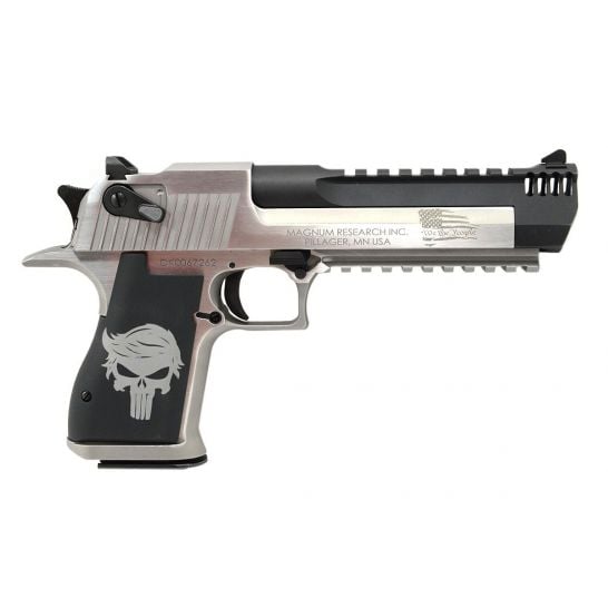Magnum Research Desert Eagle Trump Punisher 50 AE Pistol, Brushed Stainless