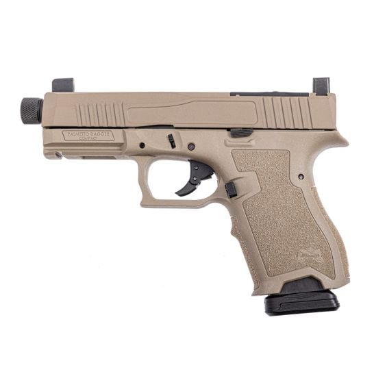 PSA Dagger Compact 9mm Pistol With RMR Slide, Threaded Barrel, & Suppressor Height Night Sights, FDE - Image 2