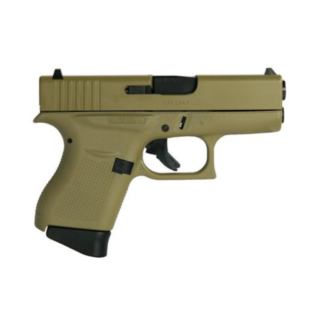 Glock 43 Pistol Flat Dark Earth 9mm 3.39″ Barrel 6-Rounds