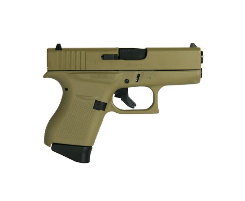 Glock 43 Pistol Flat Dark Earth 9mm 3.39″ Barrel 6-Rounds