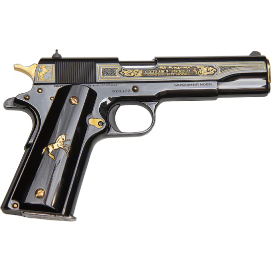 Colt 1911 5" .38 Super Black Oscuro Y Oro 9rd Pistol