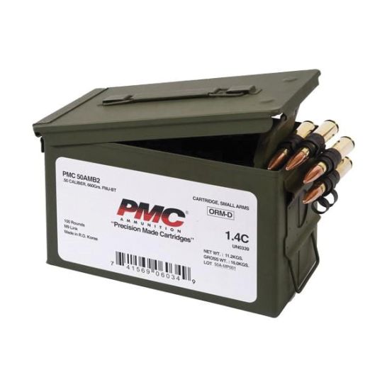 PMC .50 BMG 660 gr FMJBT 100rds