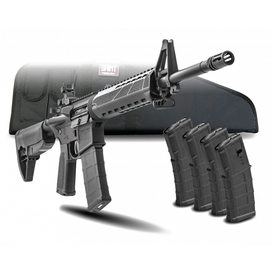 Springfield Armory Saint AR-15 Gear UP PKG (5) 30rd Mags and Range Bag 16" 5.56 NATO Rifle