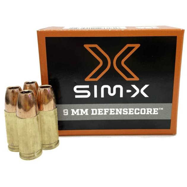 Close× SIM-X Defensecore 9mm, 45gr, JHP, 20rd Box